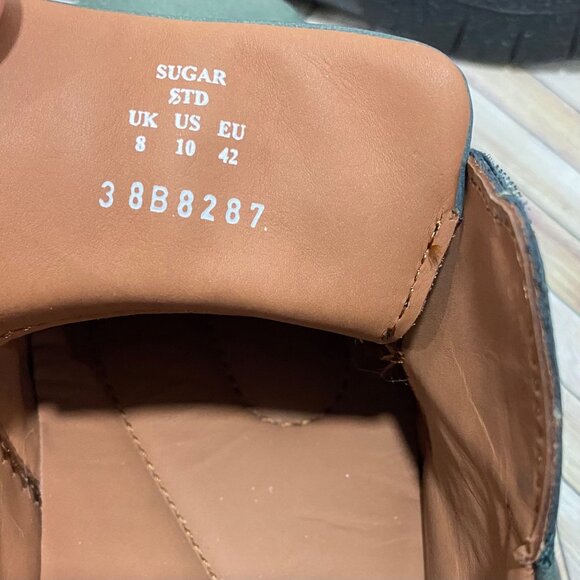 Hotter Womens Leather Adjustable Strap Shoes Sage Green NWOT Size 10 - Picture 9 of 9